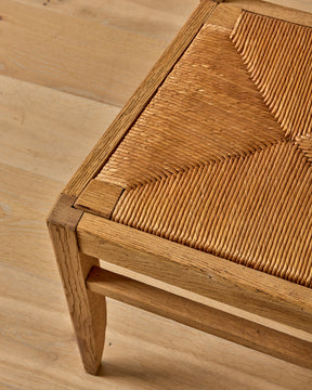 Woven Rush Oak Dining Chairs