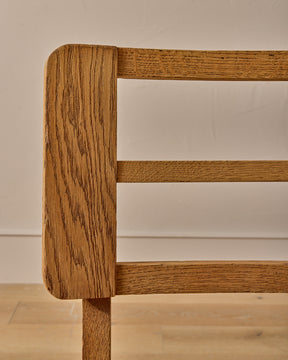 Woven Rush Oak Dining Chairs