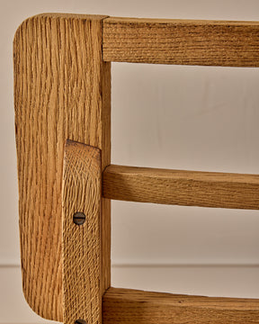 Woven Rush Oak Dining Chairs