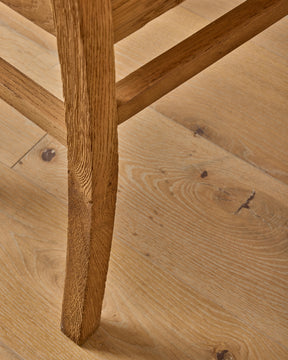 Woven Rush Oak Dining Chairs