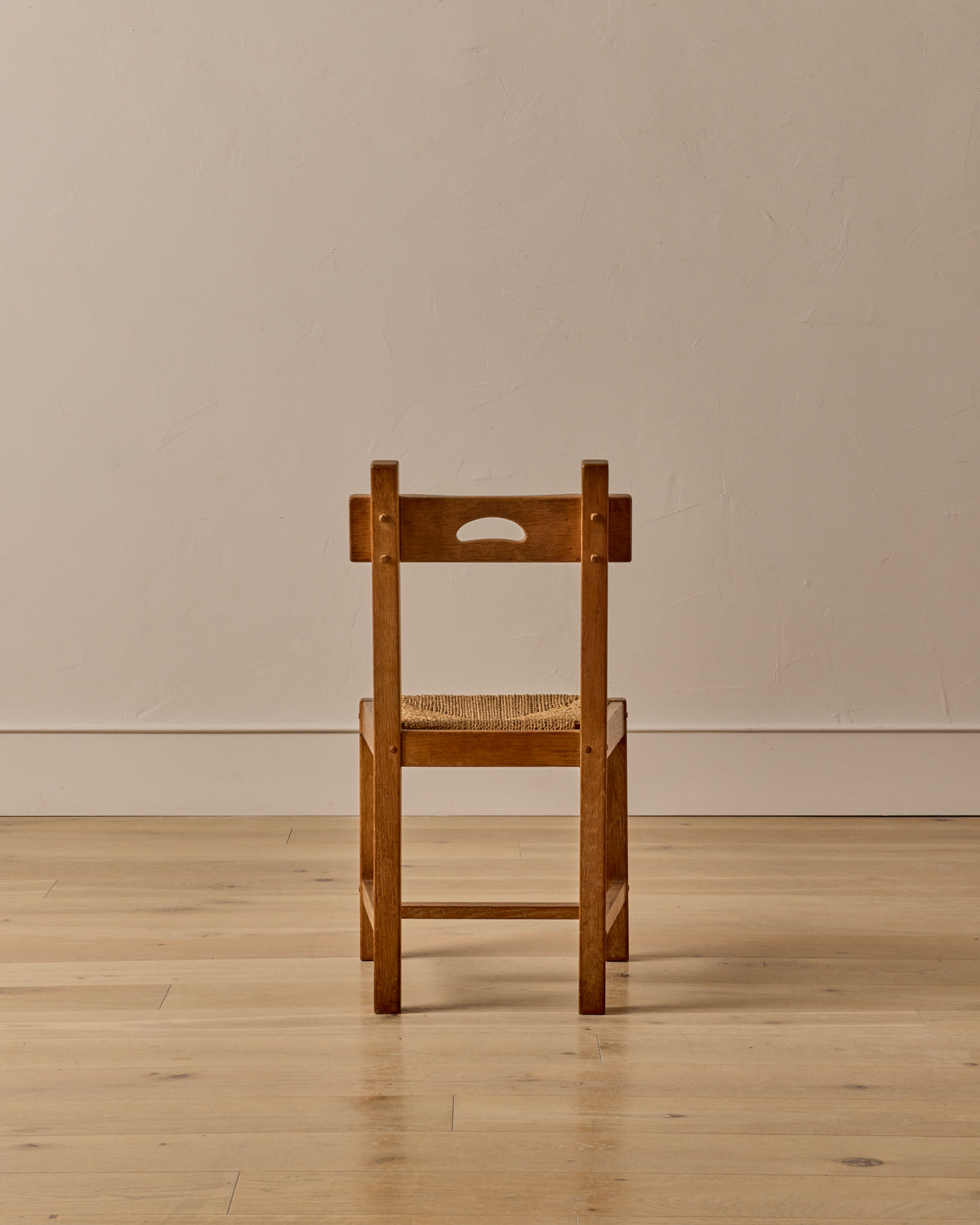 1960s French Woven Dining Chairs