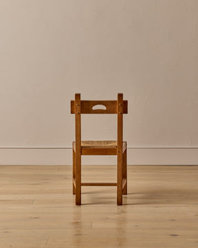 1960s French Woven Dining Chairs