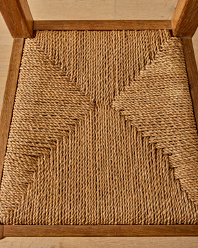 1960s French Woven Dining Chairs