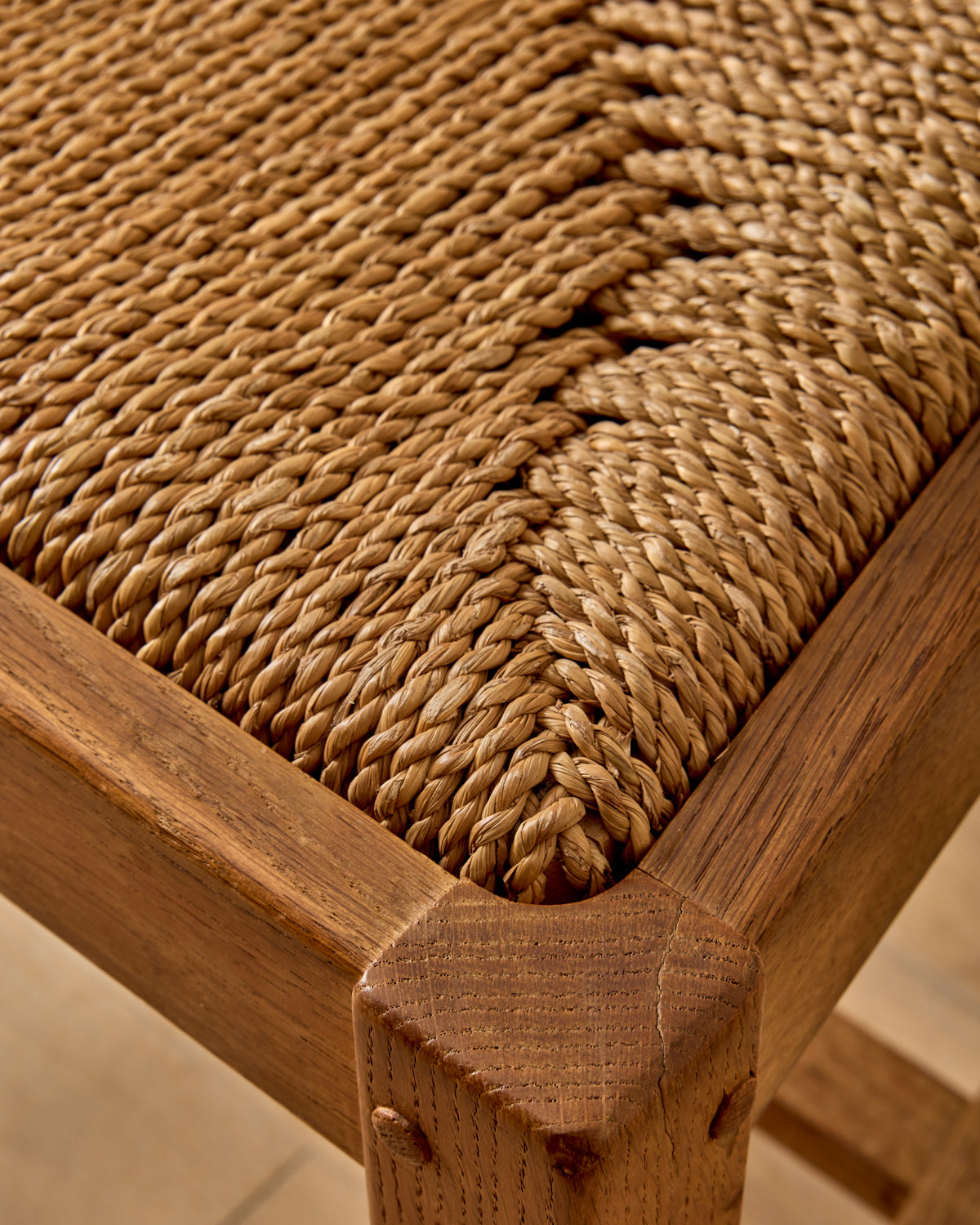 1960s French Woven Dining Chairs