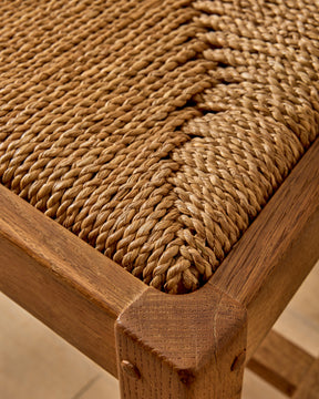 1960s French Woven Dining Chairs