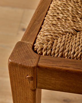 1960s French Woven Dining Chairs