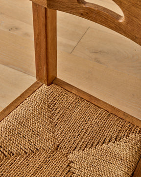 1960s French Woven Dining Chairs