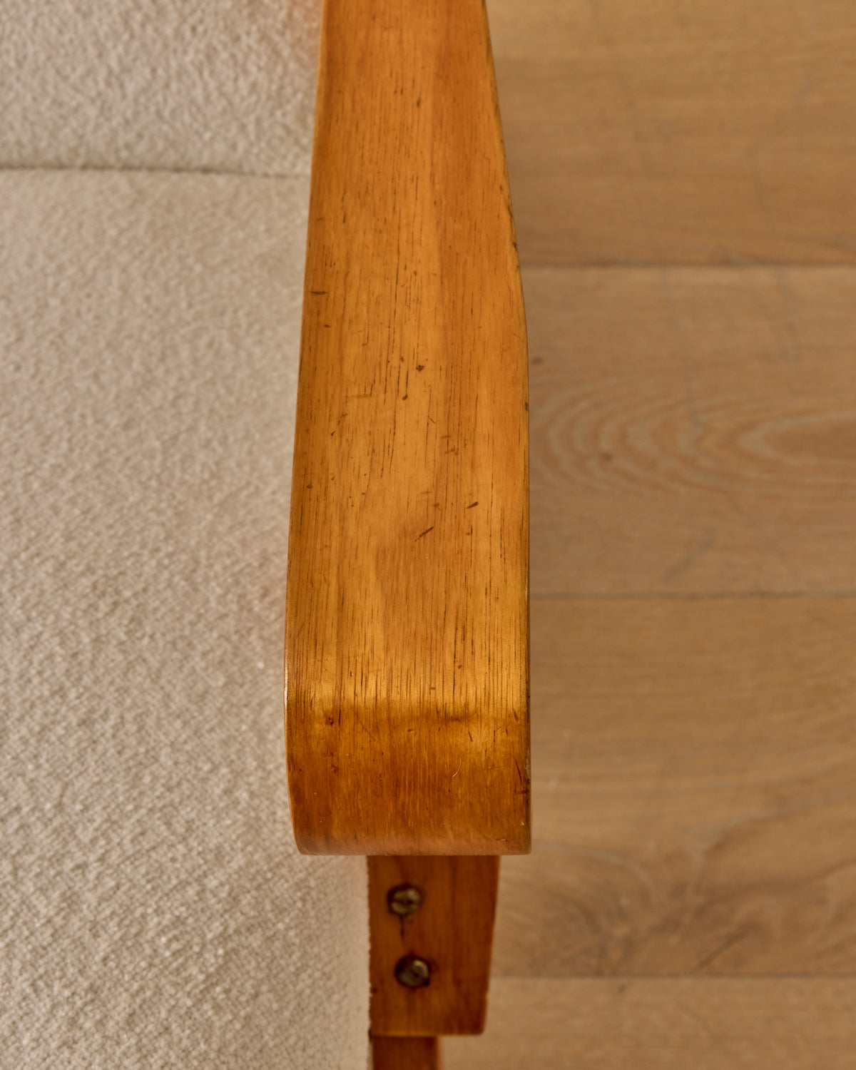 Pair of Mid-Century Beech Lounge Chairs