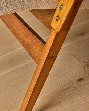 Pair of Mid-Century Beech Lounge Chairs