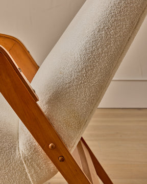 Pair of Mid-Century Beech Lounge Chairs