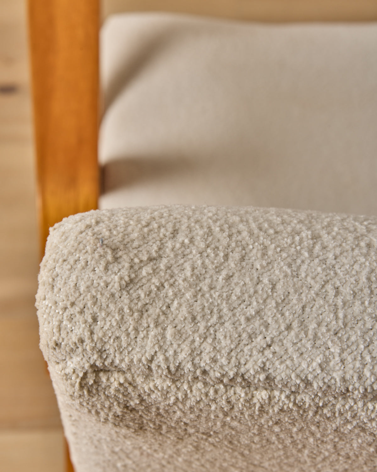 Pair of Mid-Century Beech Lounge Chairs