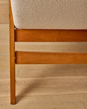 Pair of Mid-Century Beech Lounge Chairs