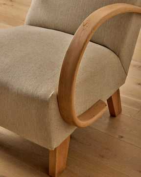 Pair of Halabala Style Lounge Chairs