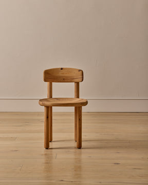 Pine Dining Chairs with Swivel Backrest