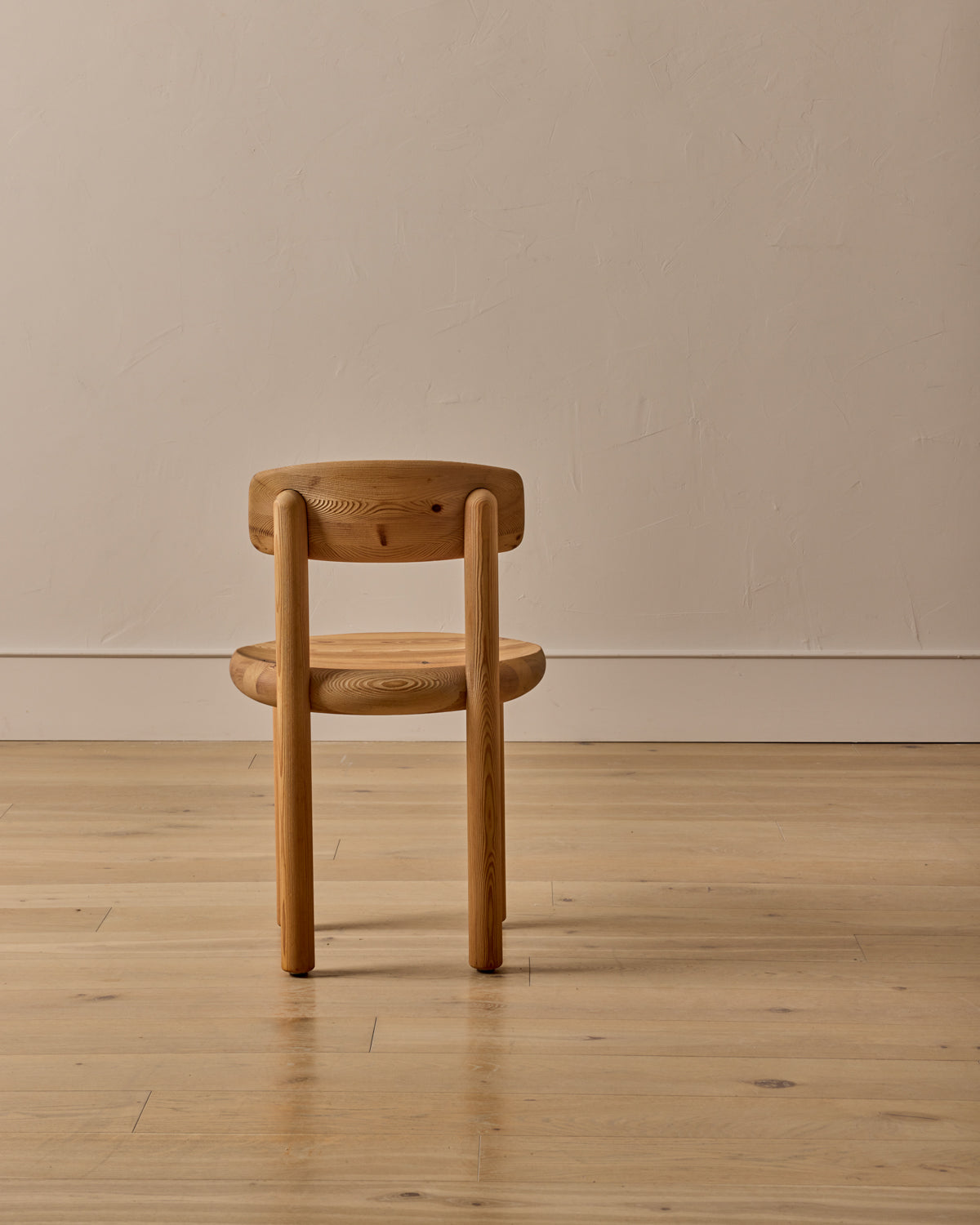 Pine Dining Chairs with Swivel Backrest