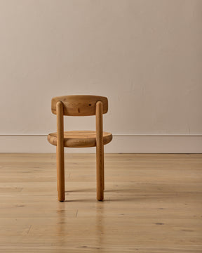 Pine Dining Chairs with Swivel Backrest