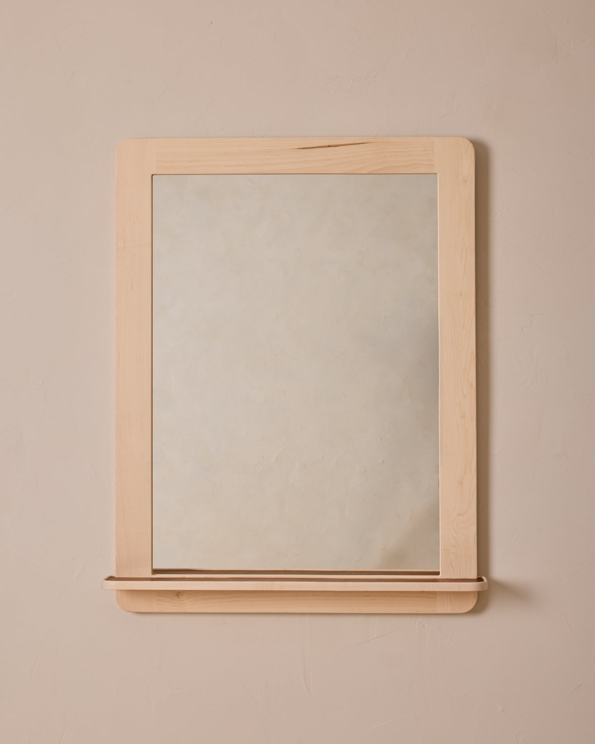 Bennett Mirror with Shelf - Clear Maple