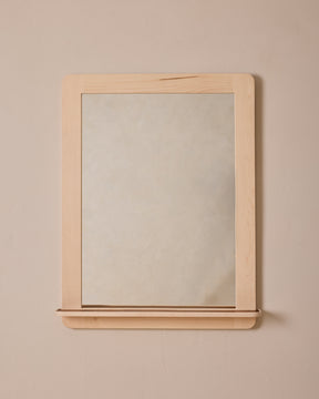 Bennett Mirror with Shelf - Clear Maple