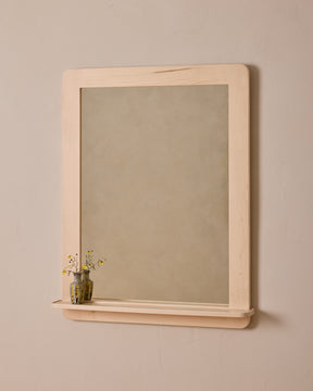 Bennett Mirror with Shelf - Clear Maple