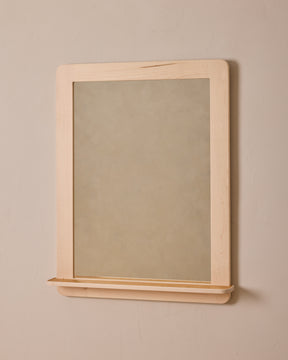 Bennett Mirror with Shelf - Clear Maple