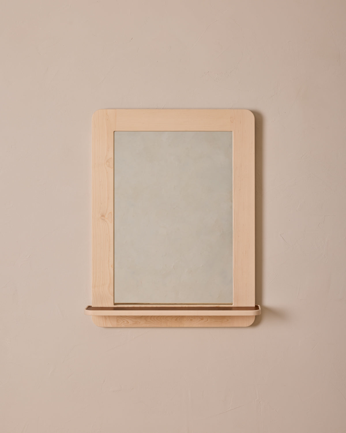 Bennett Mirror with Shelf - Clear Maple