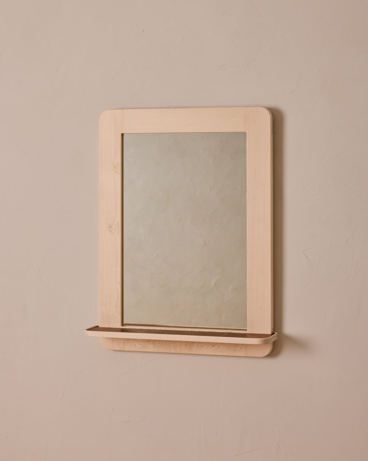 Bennett Mirror with Shelf - Clear Maple