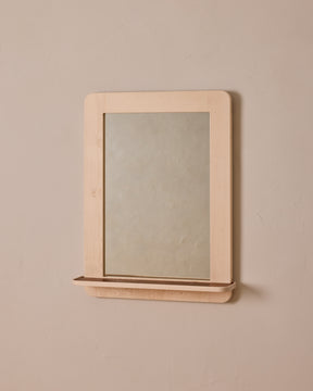 Bennett Mirror with Shelf - Clear Maple