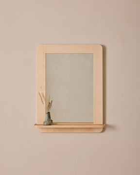 Bennett Mirror with Shelf - Clear Maple
