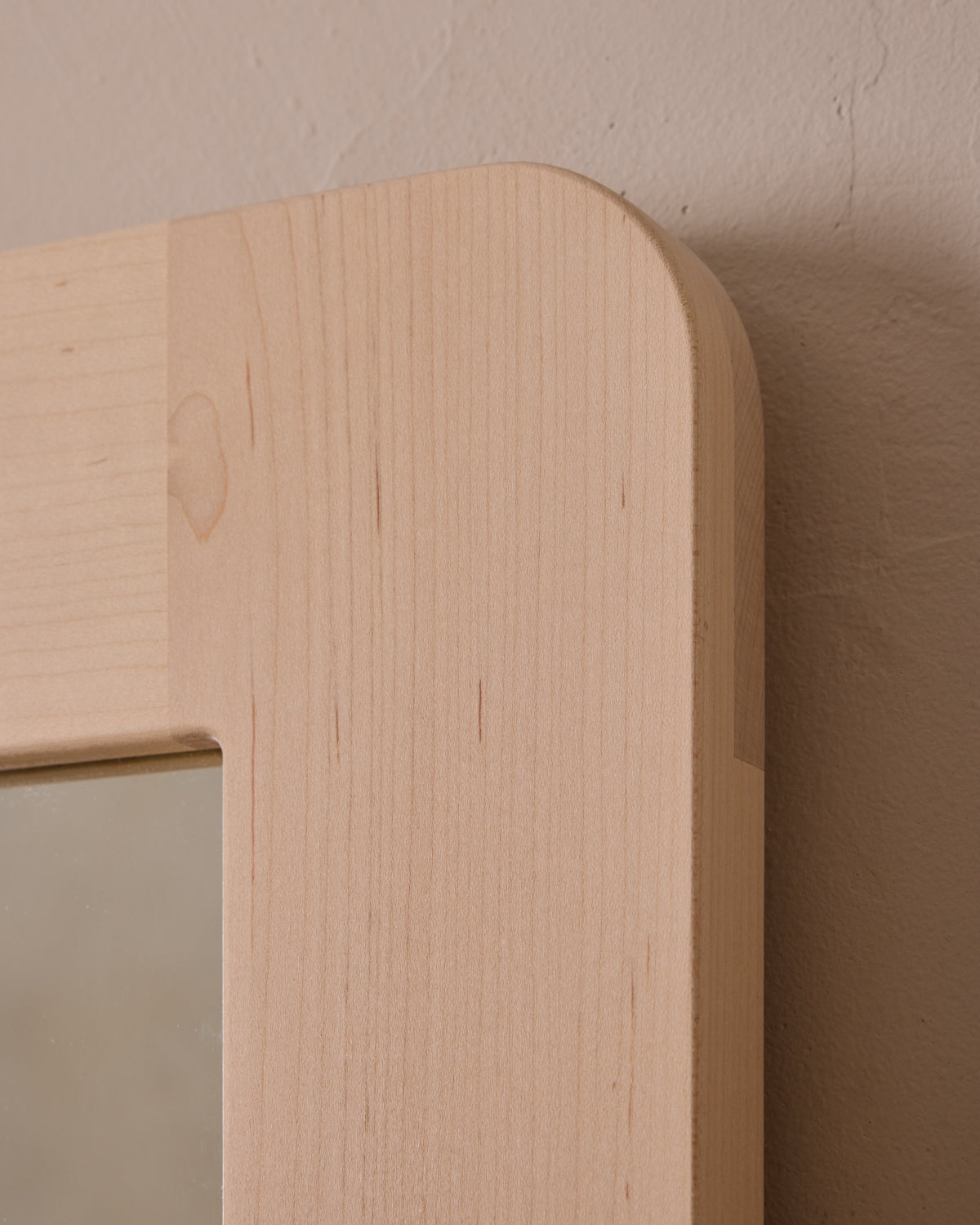 Bennett Mirror with Shelf - Clear Maple