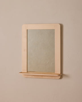 Bennett Mirror with Shelf - Clear Maple
