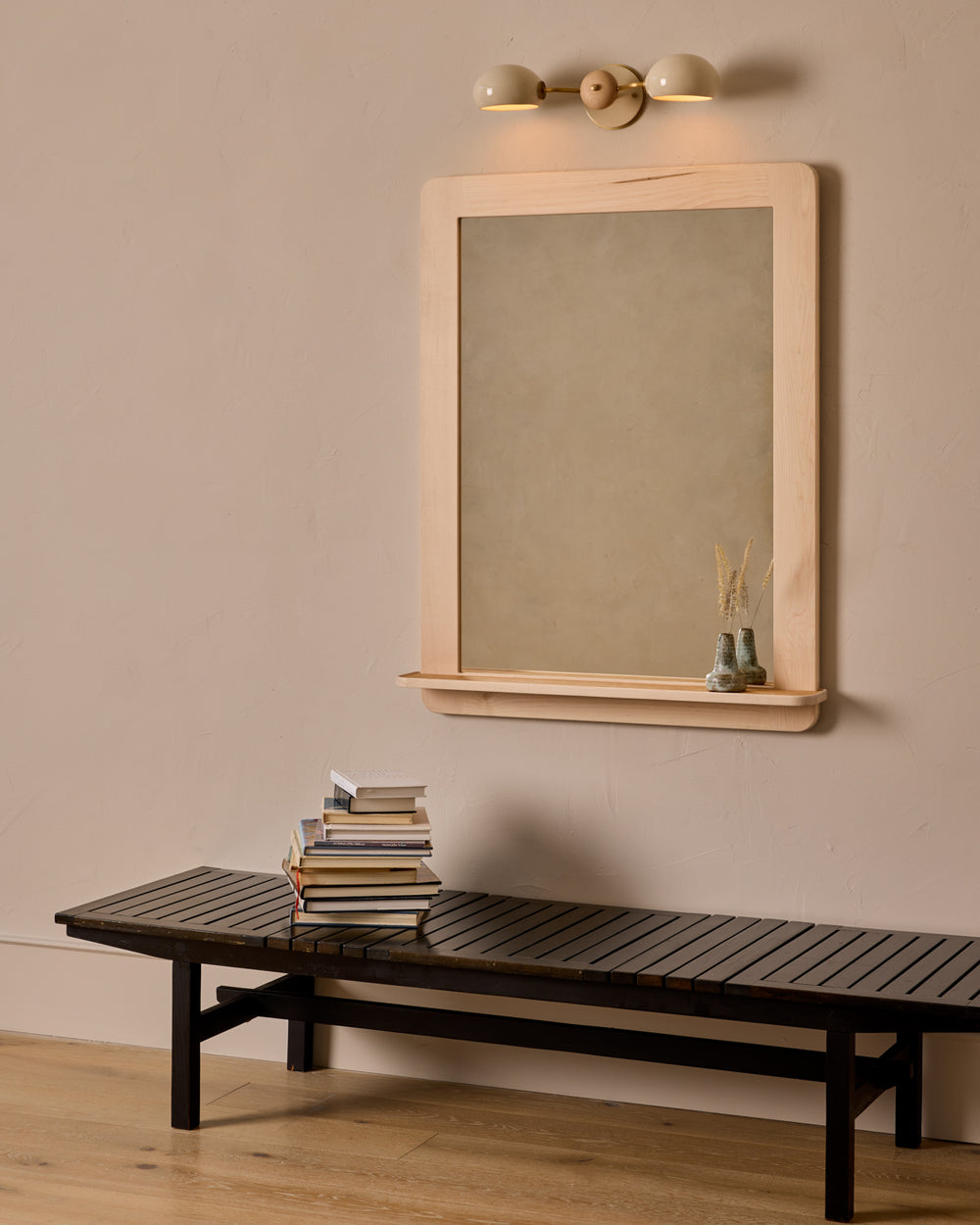 Wooden Slat Bench