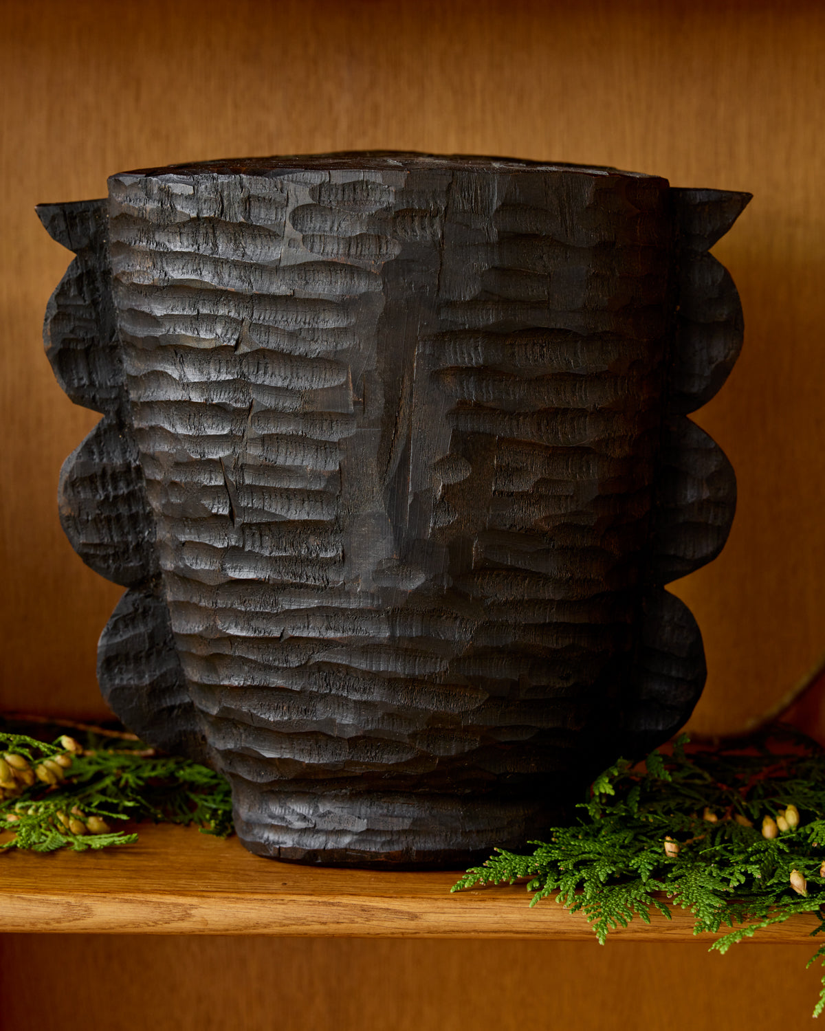 Ebonized Wood Sculpture