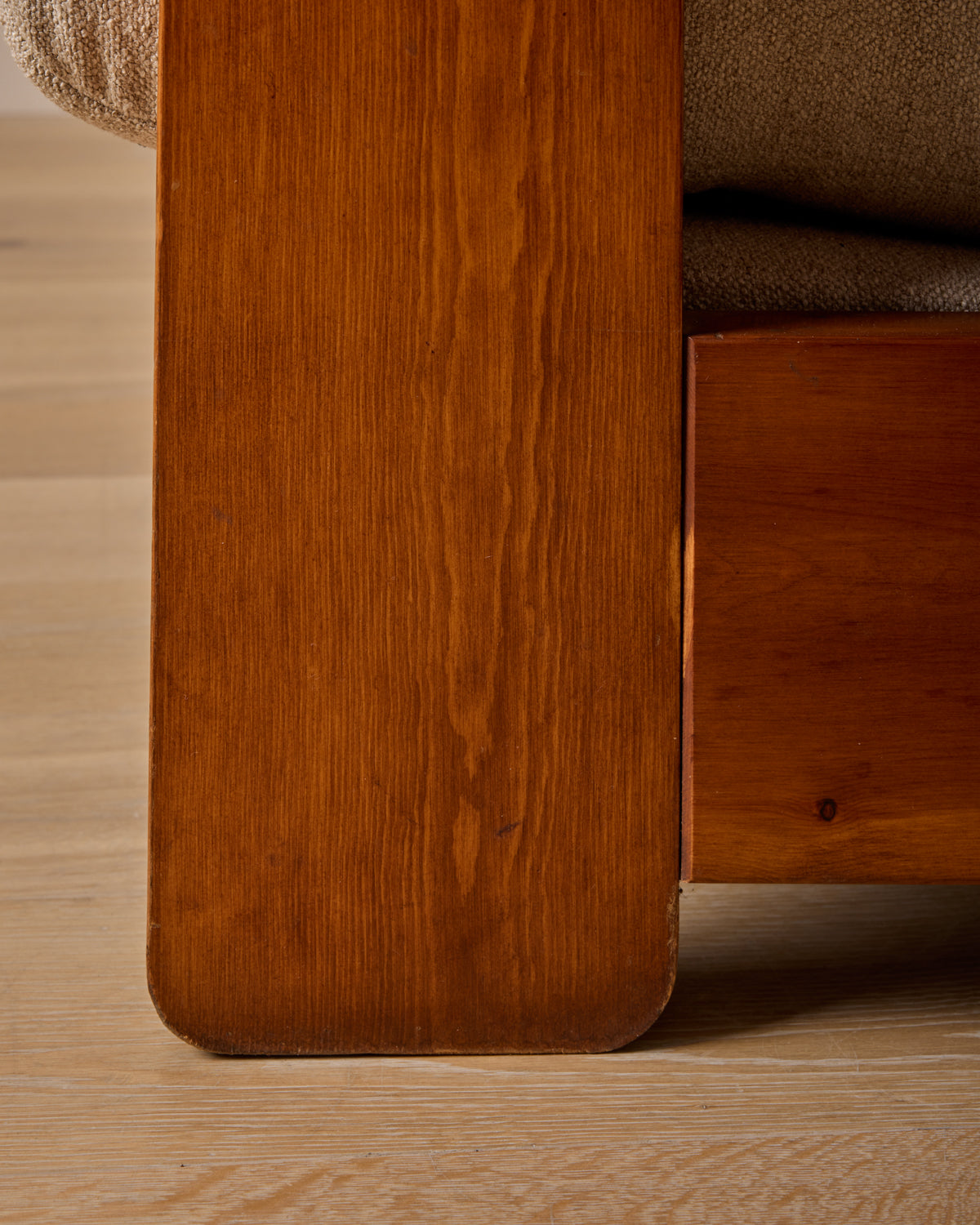 Pair of French Oak Lounge Chairs