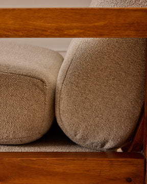 Pair of French Oak Lounge Chairs