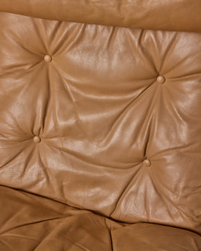 Leather 'Siesta' Lounge Chair + Ottoman