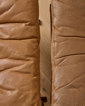 Leather 'Siesta' Lounge Chair + Ottoman