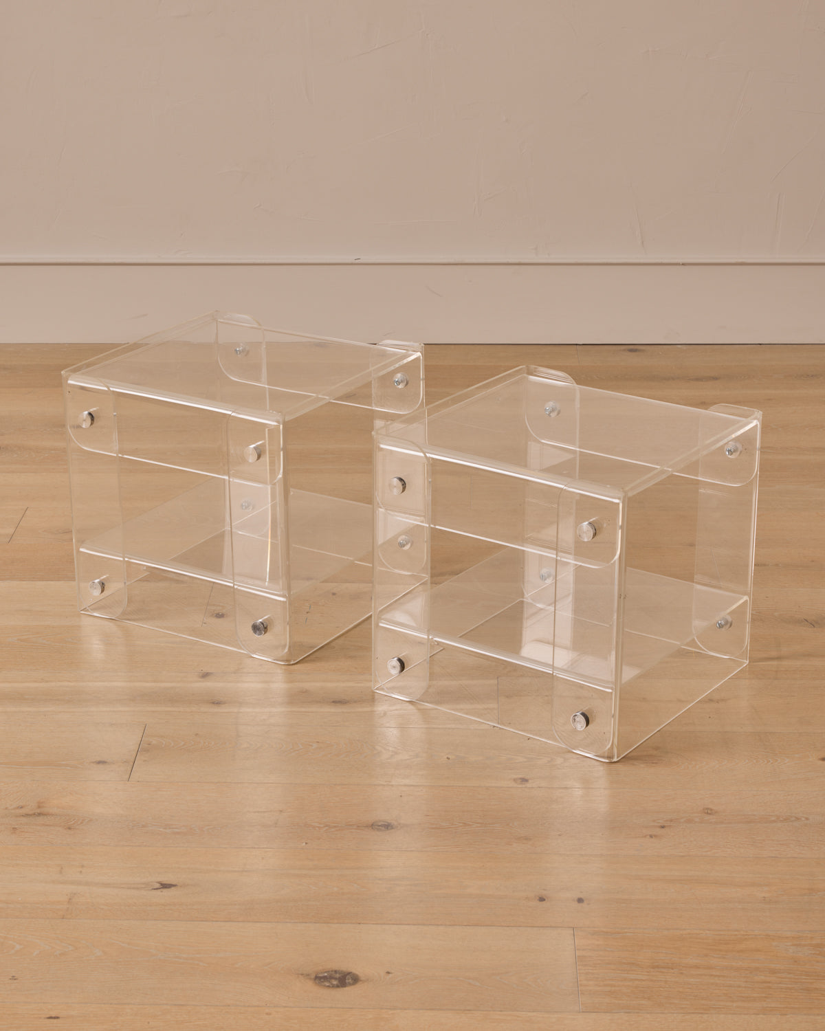 Pair of Lucite End Tables