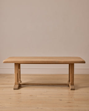 Oak Trestle Dining Table