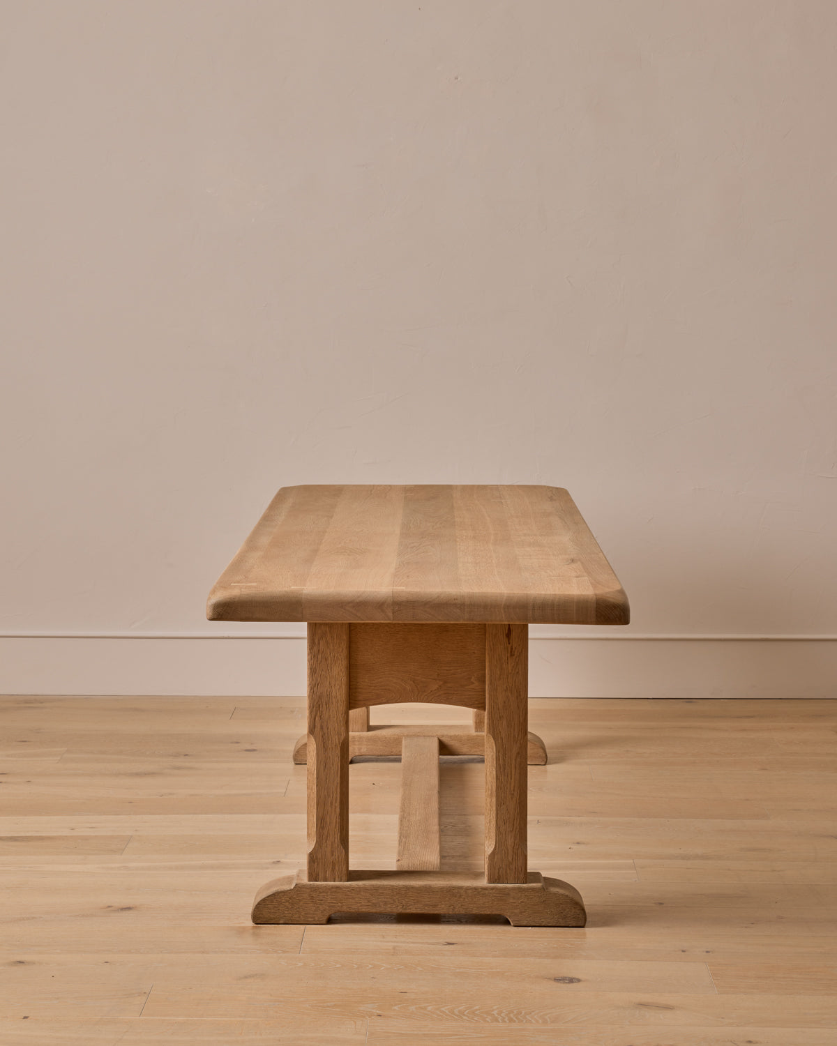 Oak Trestle Dining Table