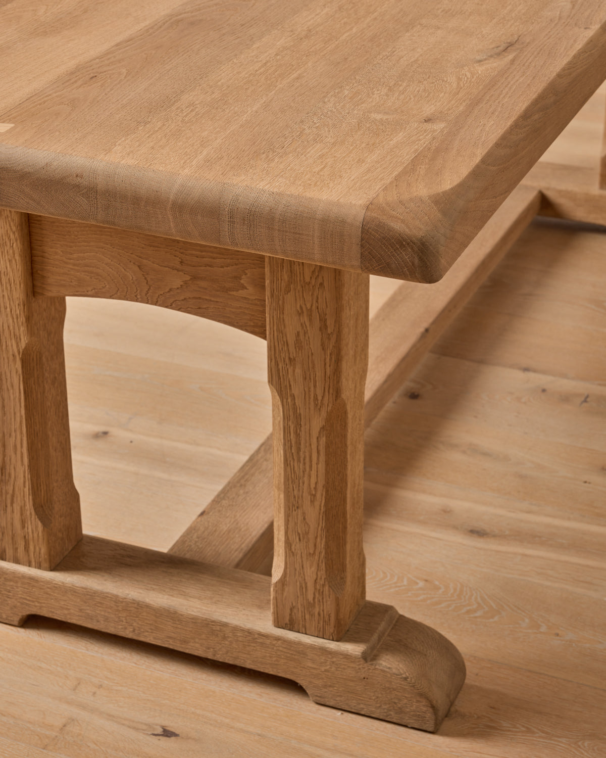 Oak Trestle Dining Table