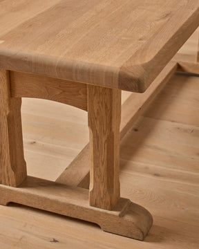 Oak Trestle Dining Table