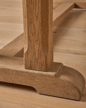 Oak Trestle Dining Table