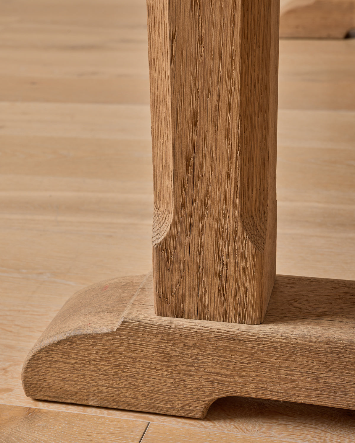 Oak Trestle Dining Table