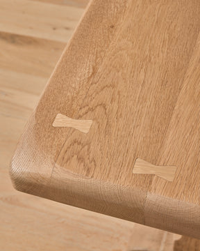 Oak Trestle Dining Table