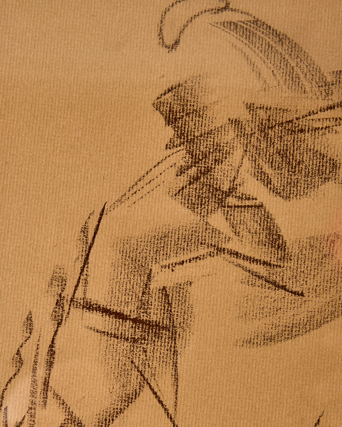 Female Figure Study in Charcoal