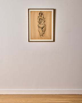 Figure Study in Charcoal