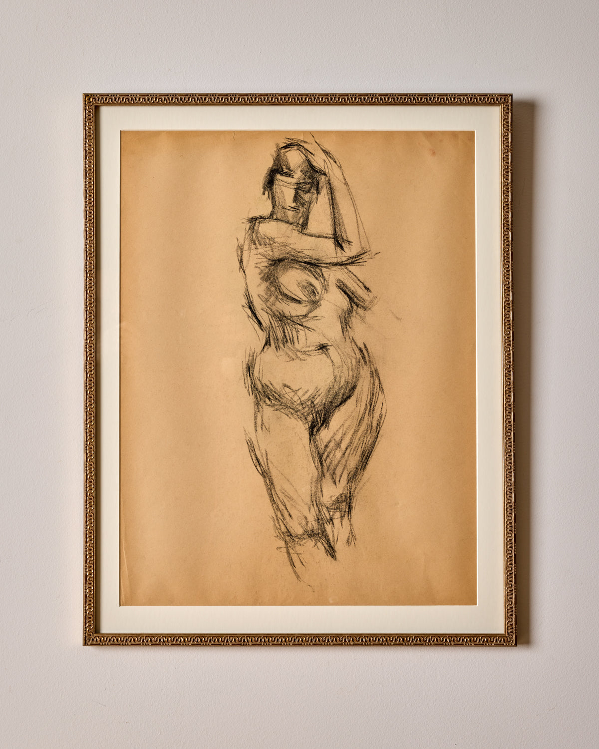 Figure Study in Charcoal