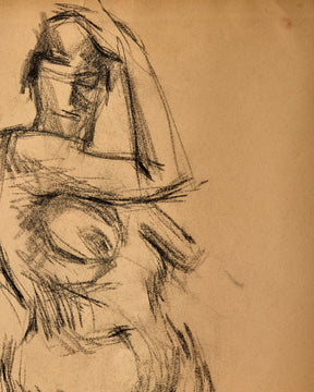 Figure Study in Charcoal