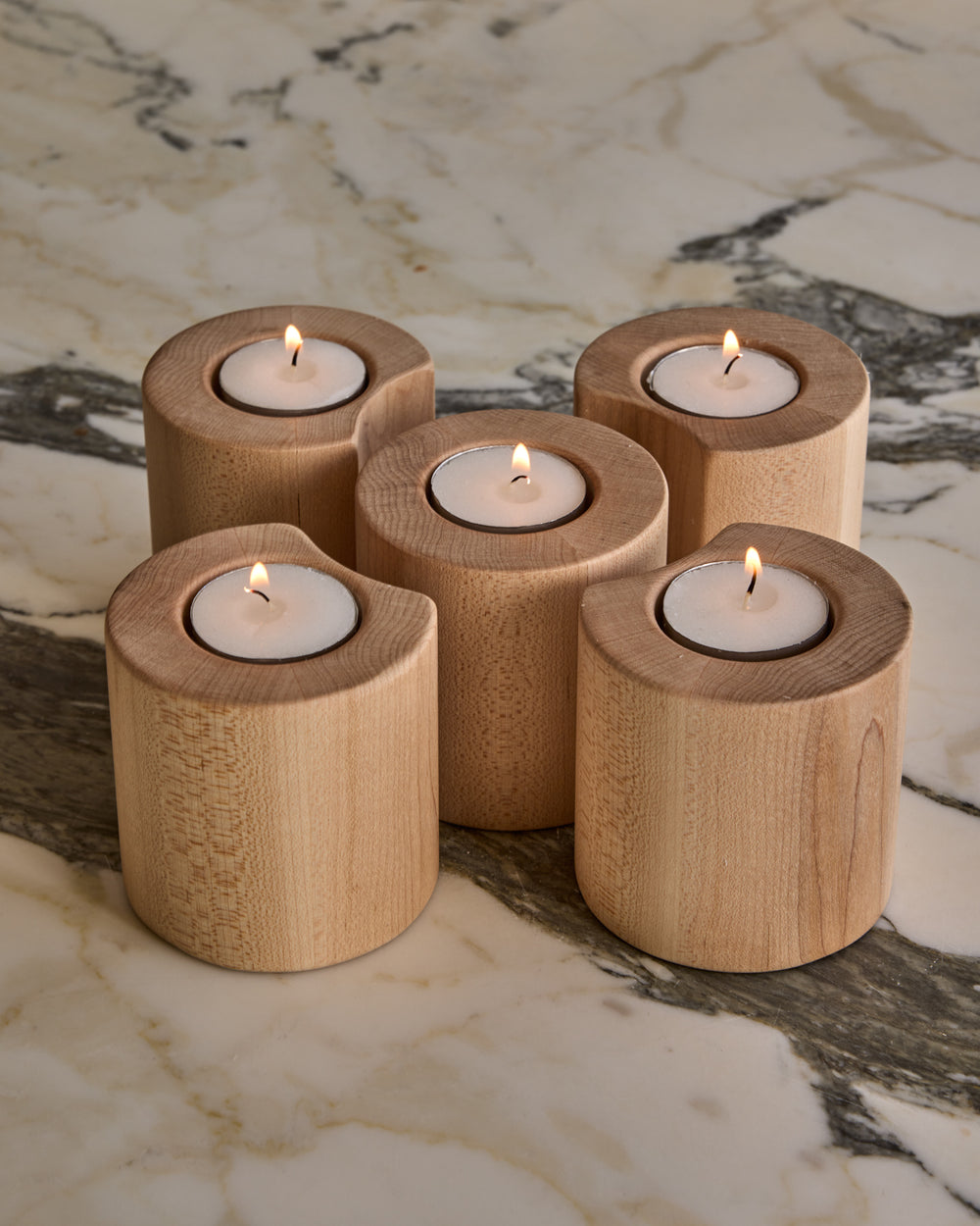 #wood-finish_clear maple #style_set of 5