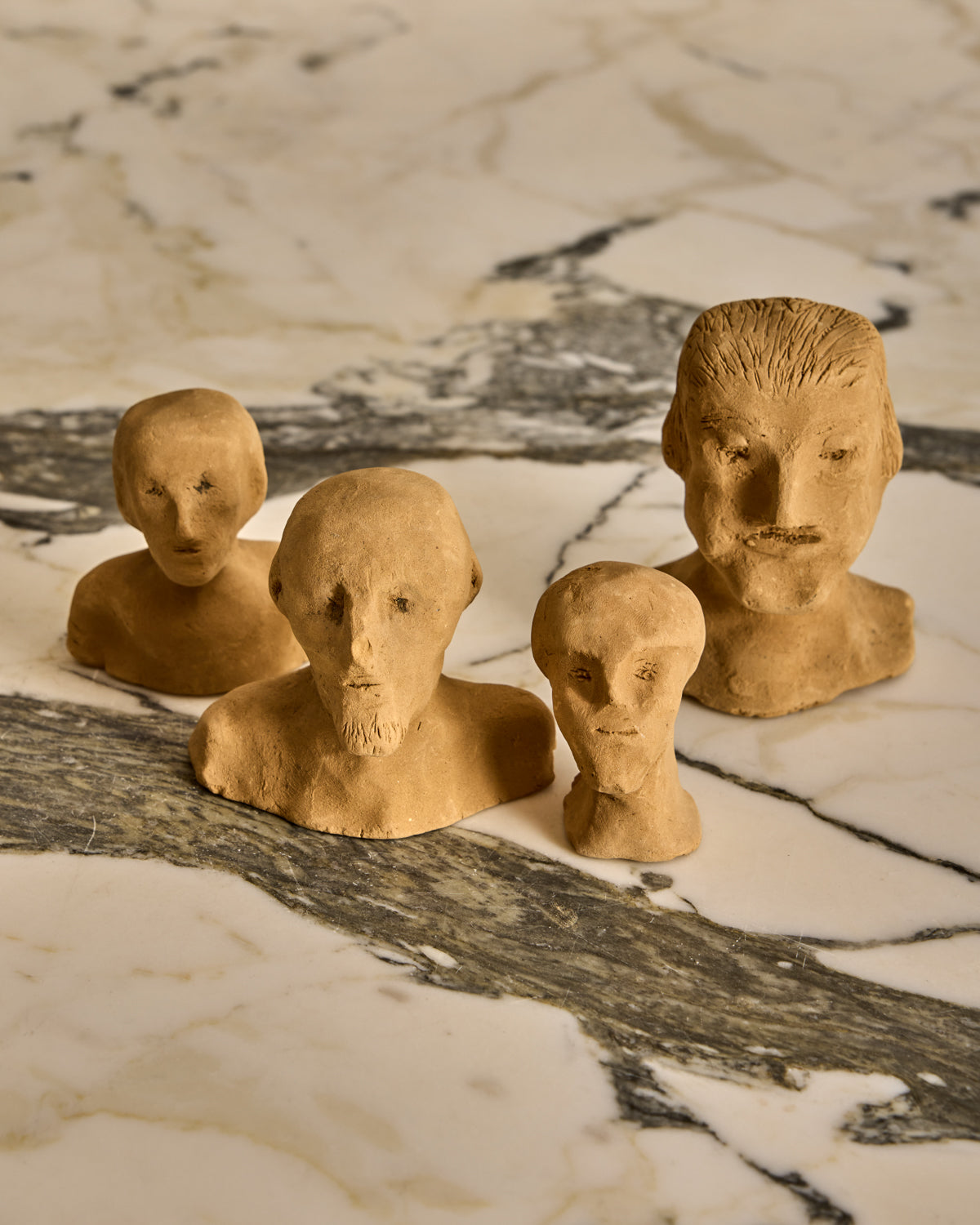 Set of Petite Ceramic Busts